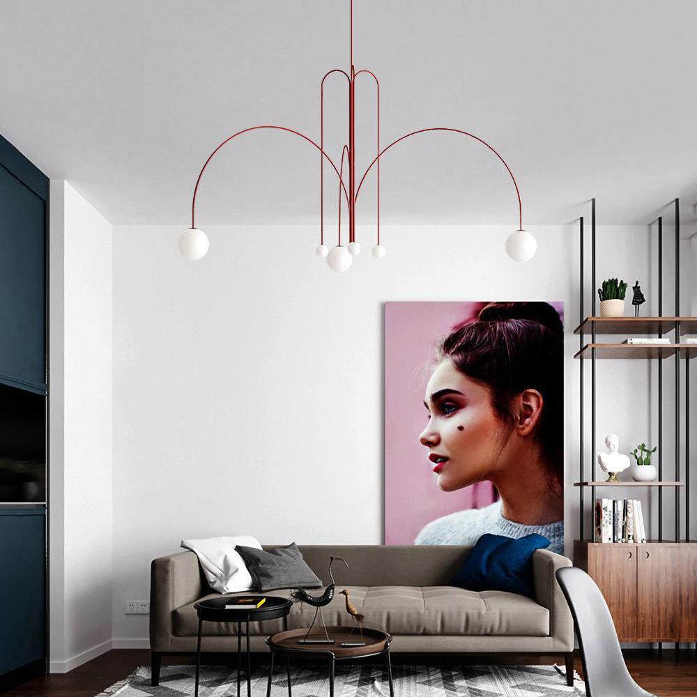 Arlina – Designer Deckenleuchte mit Glas-Kugeln