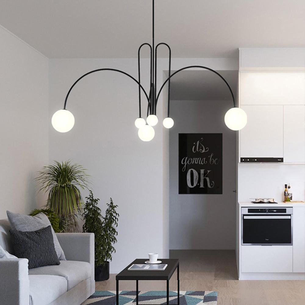 Arlina – Designer Deckenleuchte mit Glas-Kugeln