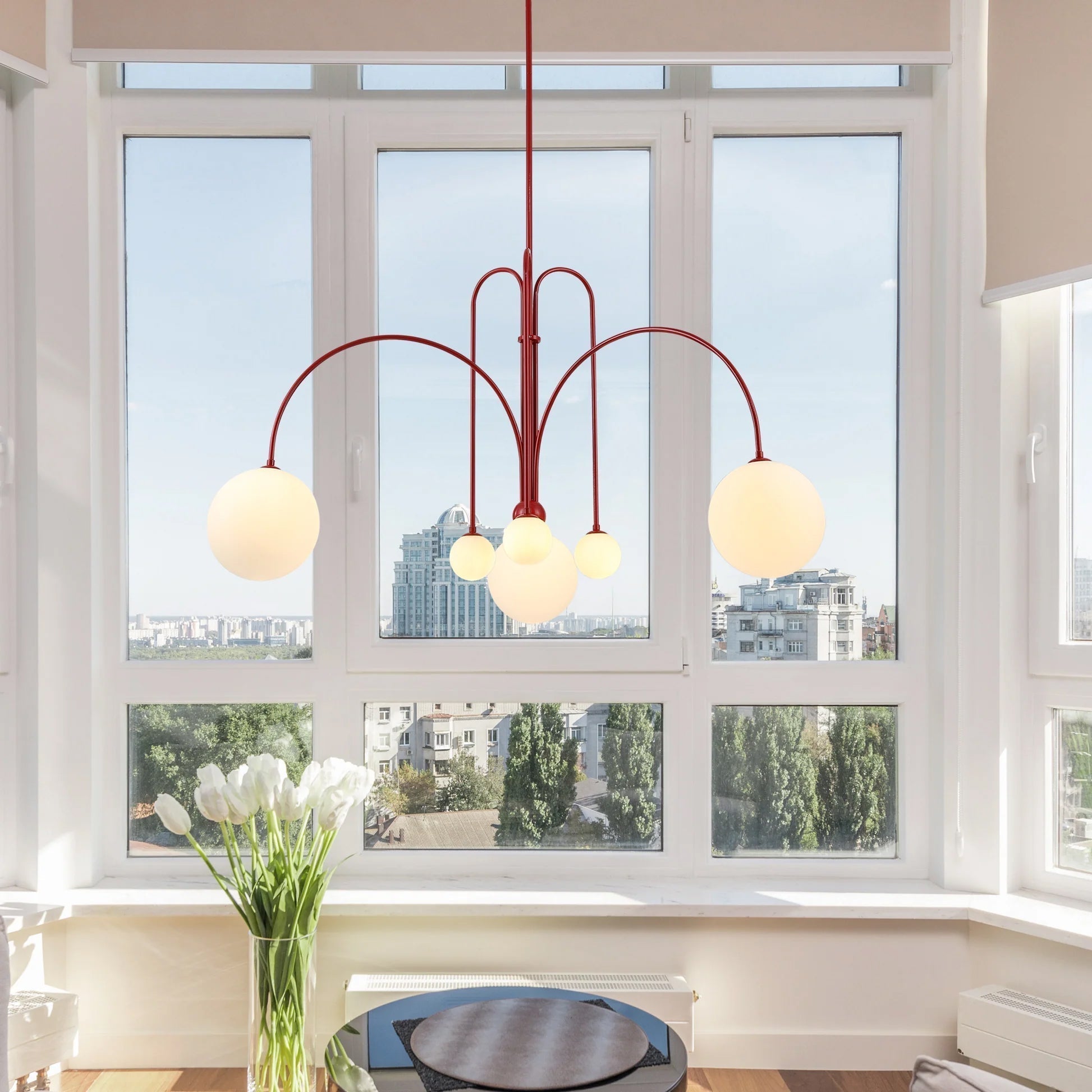 Arlina – Designer Deckenleuchte mit Glas-Kugeln