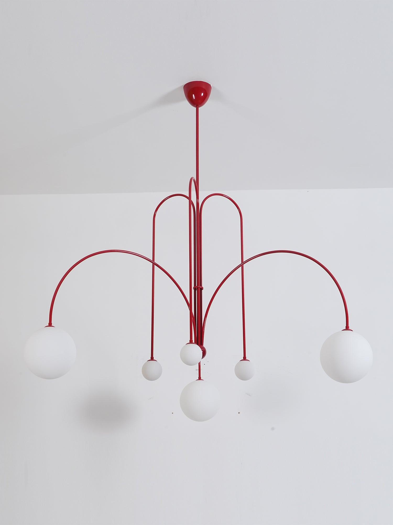 Arlina – Designer Deckenleuchte mit Glas-Kugeln