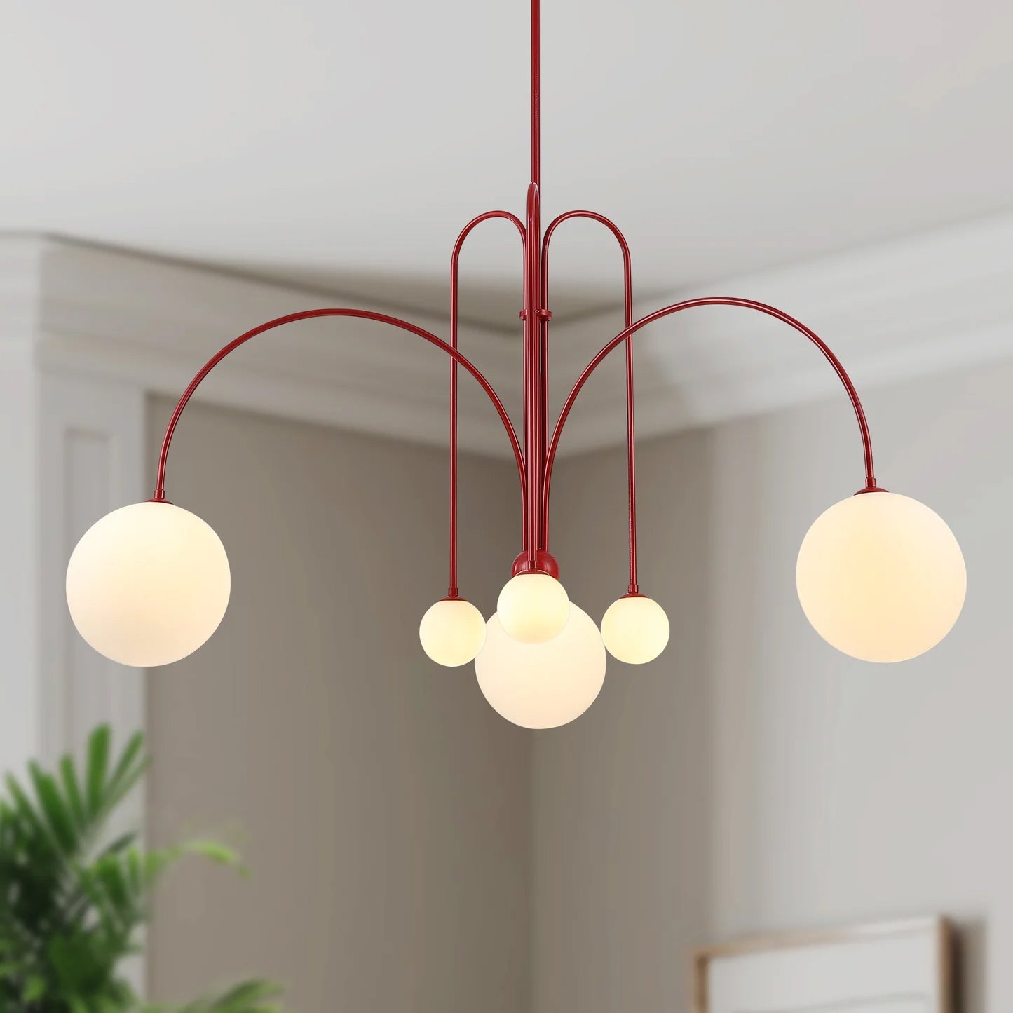 Arlina – Designer Deckenleuchte mit Glas-Kugeln