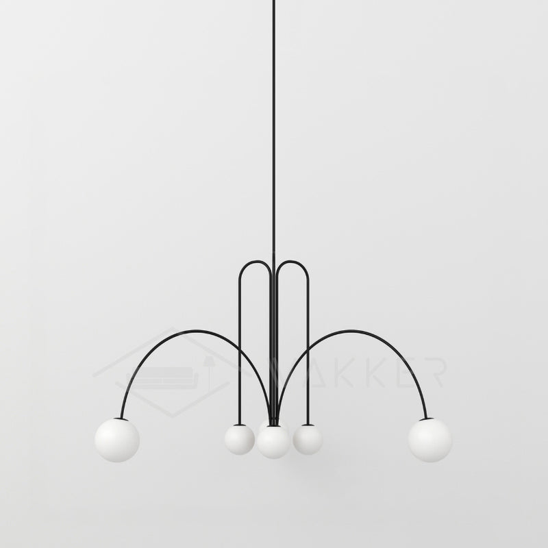 Arlina – Designer Deckenleuchte mit Glas-Kugeln