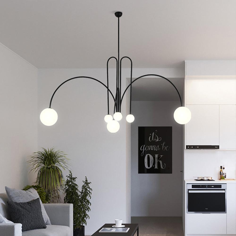 Arlina – Designer Deckenleuchte mit Glas-Kugeln