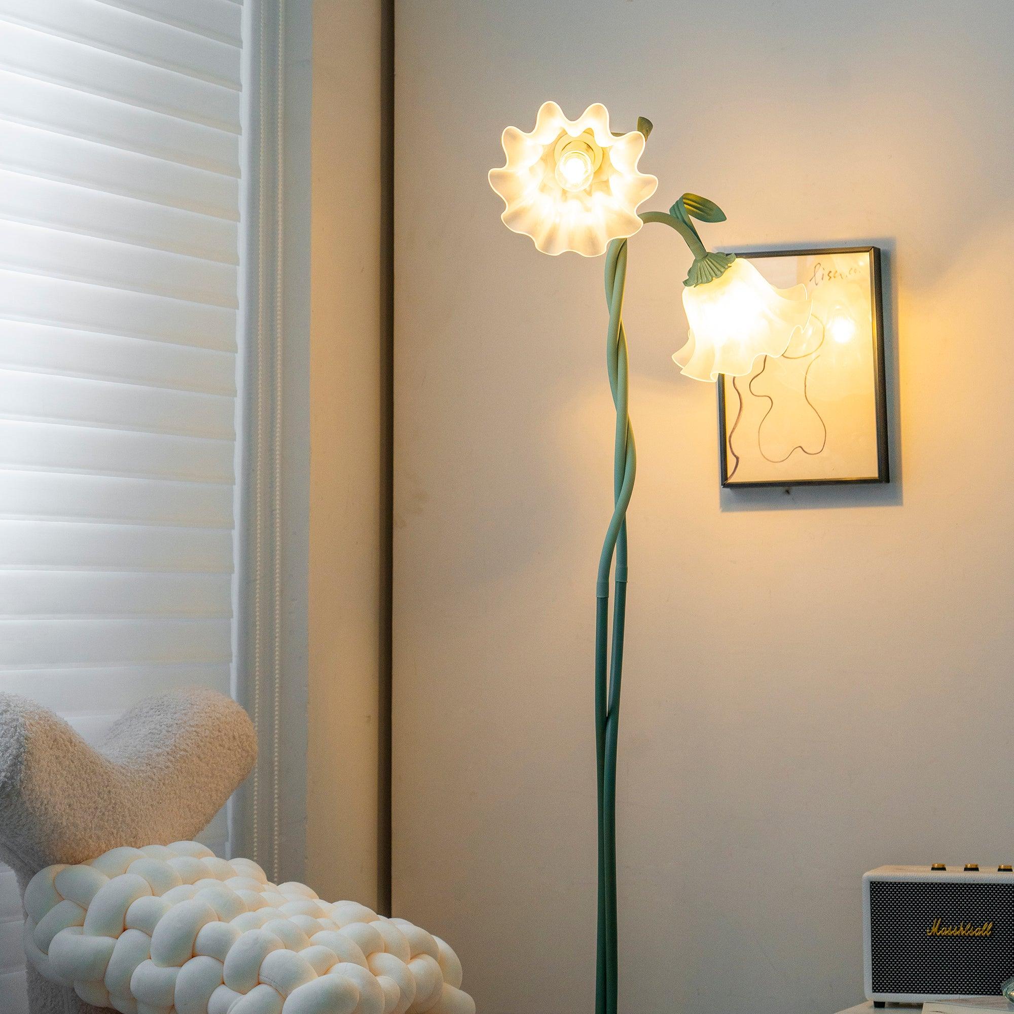Bloomora | Blühende Design-Stehlampe