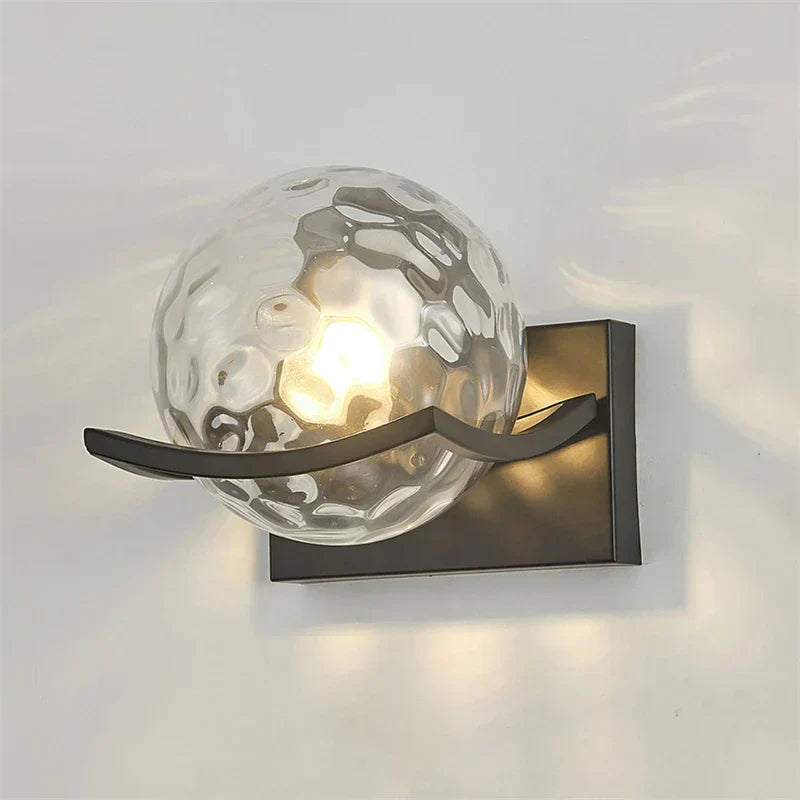 Lorvian | Glas Kugel Wandleuchte