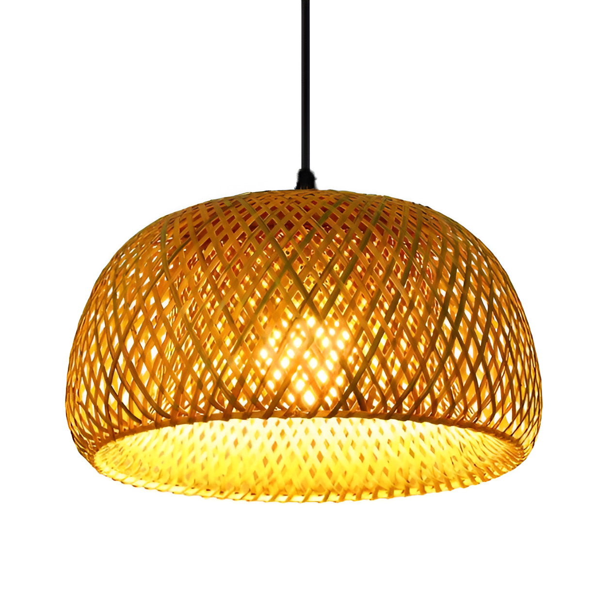Meravi | Rattan Pendelleuchte Rund