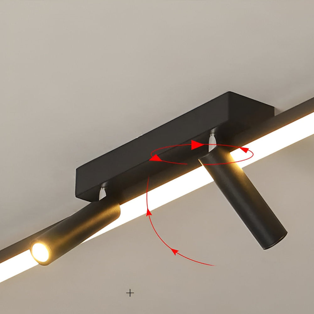 Lunora | LED Schwenkbare Deckenleuchte Spot Schwarz