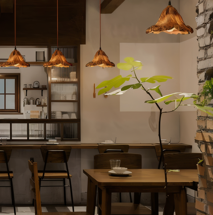 Dravena | Pendelleuchte mit Holz-Design