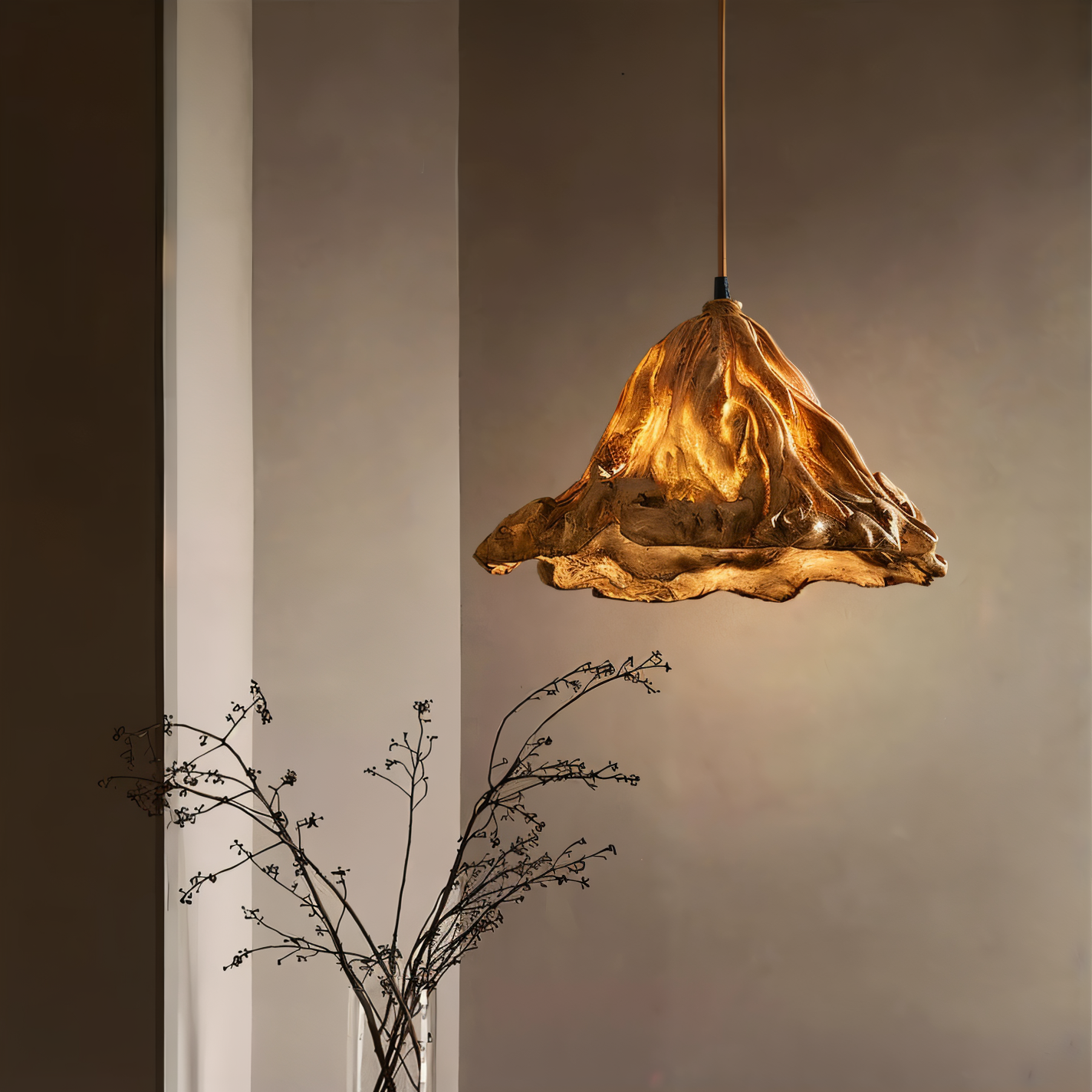 Dravena | Pendelleuchte mit Holz-Design