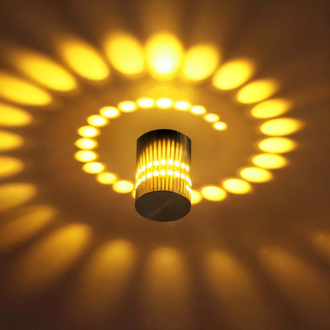 Spirava | LED Wandleuchte mit Spiral-Effekt