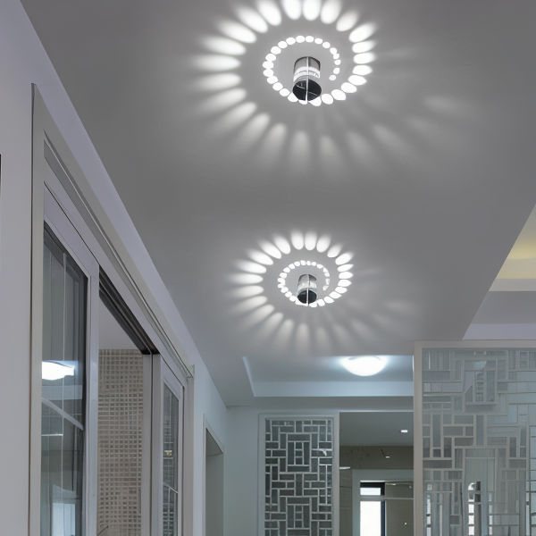 Spirava | LED Wandleuchte mit Spiral-Effekt
