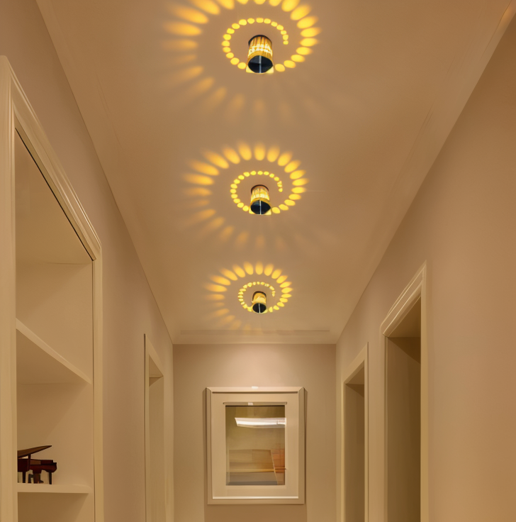 Spirava | LED Wandleuchte mit Spiral-Effekt