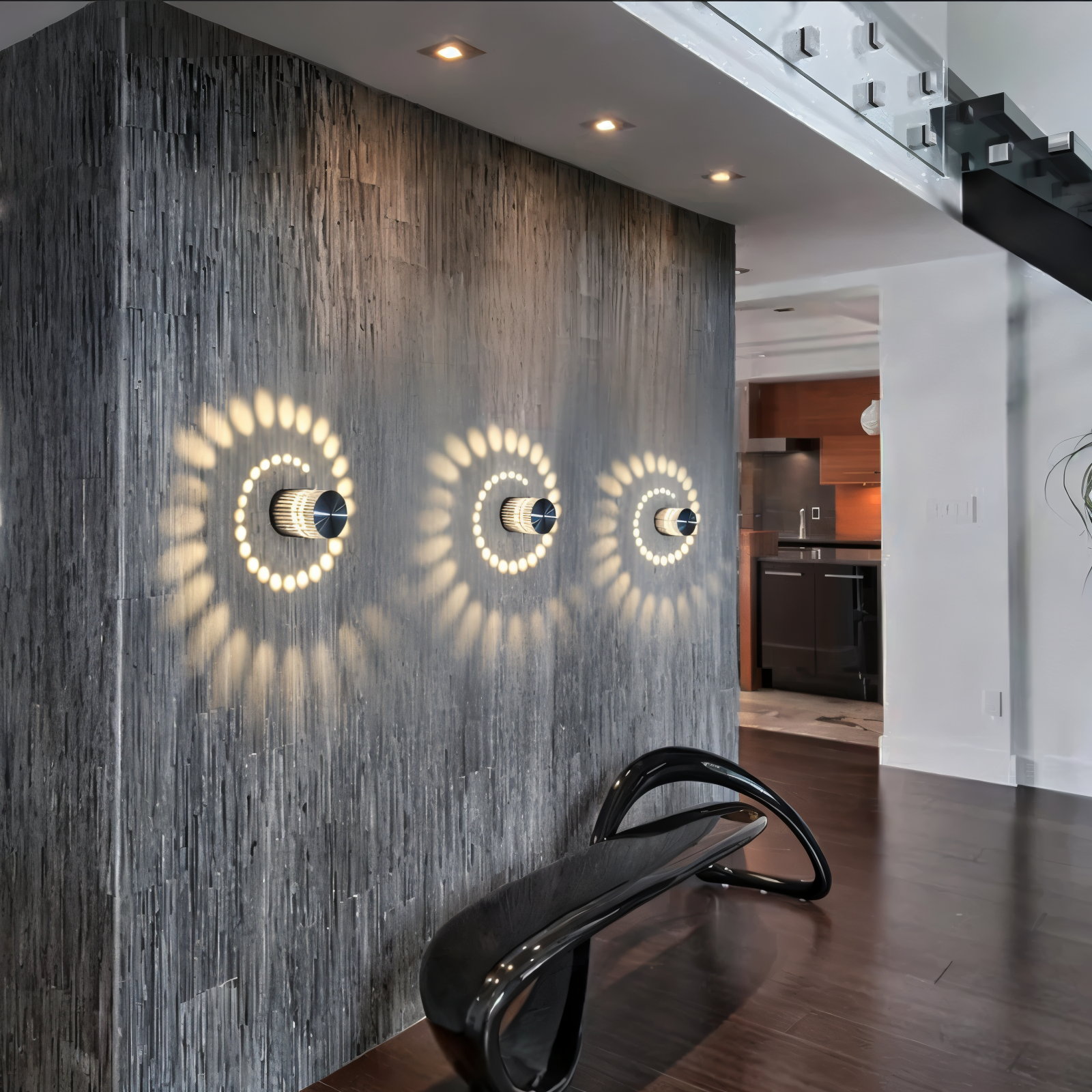 Spirava | LED Wandleuchte mit Spiral-Effekt