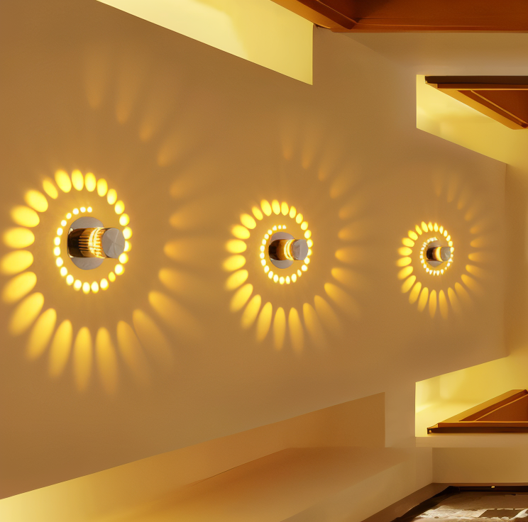 Spirava | LED Wandleuchte mit Spiral-Effekt