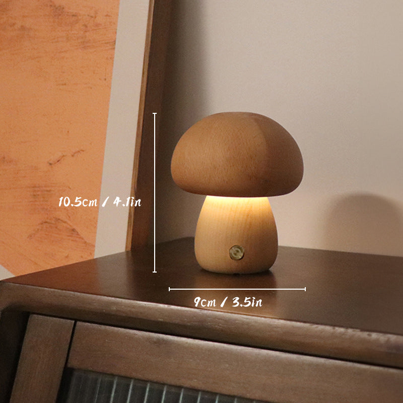 Mycora | Pilz-Tischleuchte aus Holz
