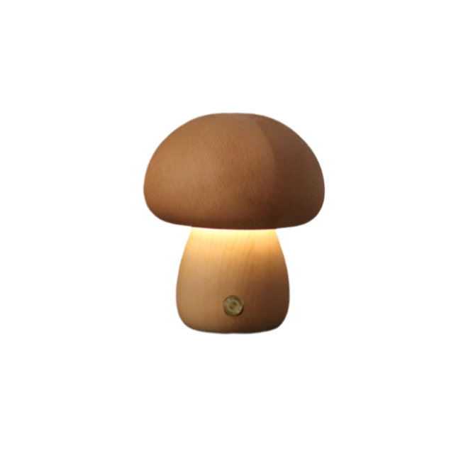 Mycora | Pilz-Tischleuchte aus Holz