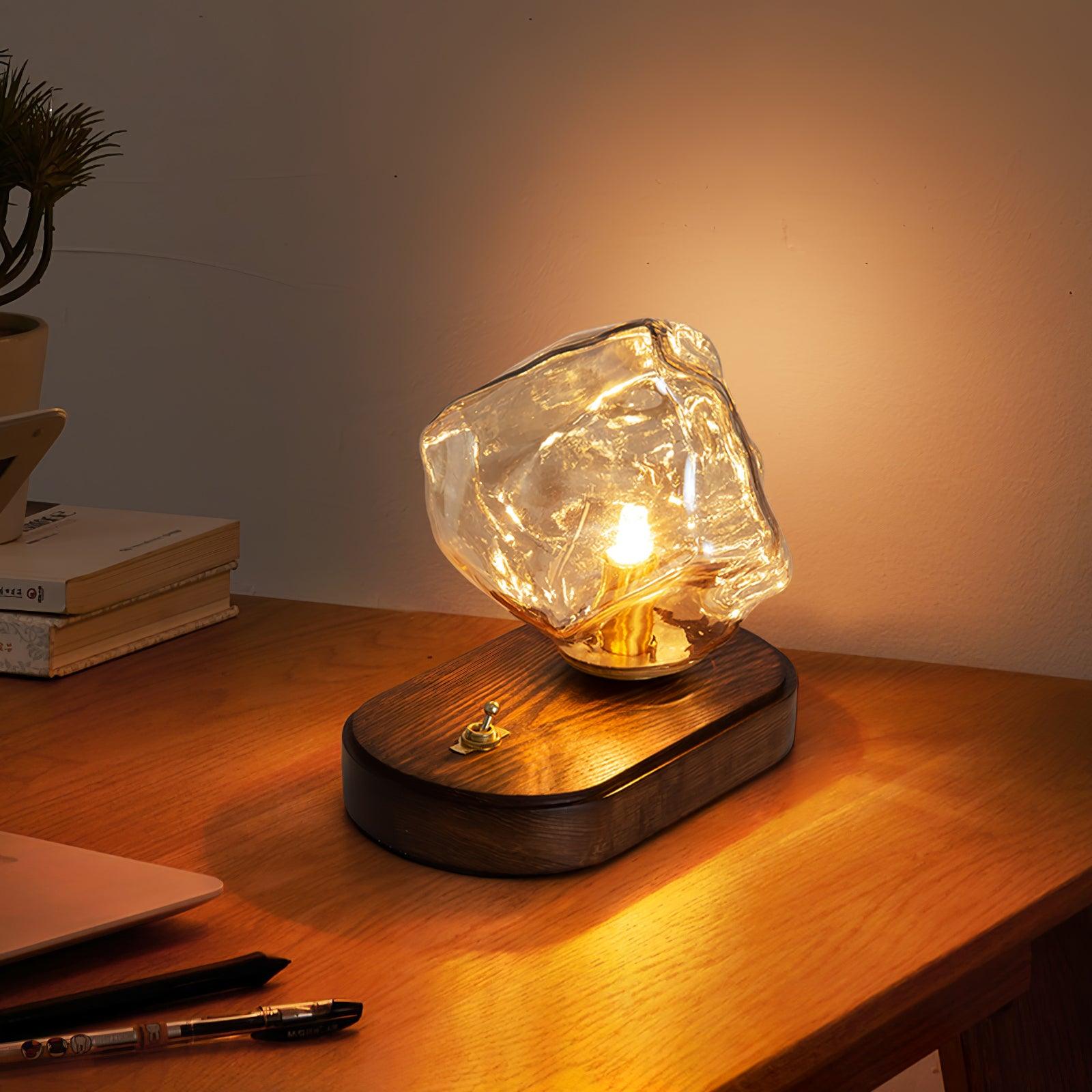 Averis | Glas Kristall Tischleuchte