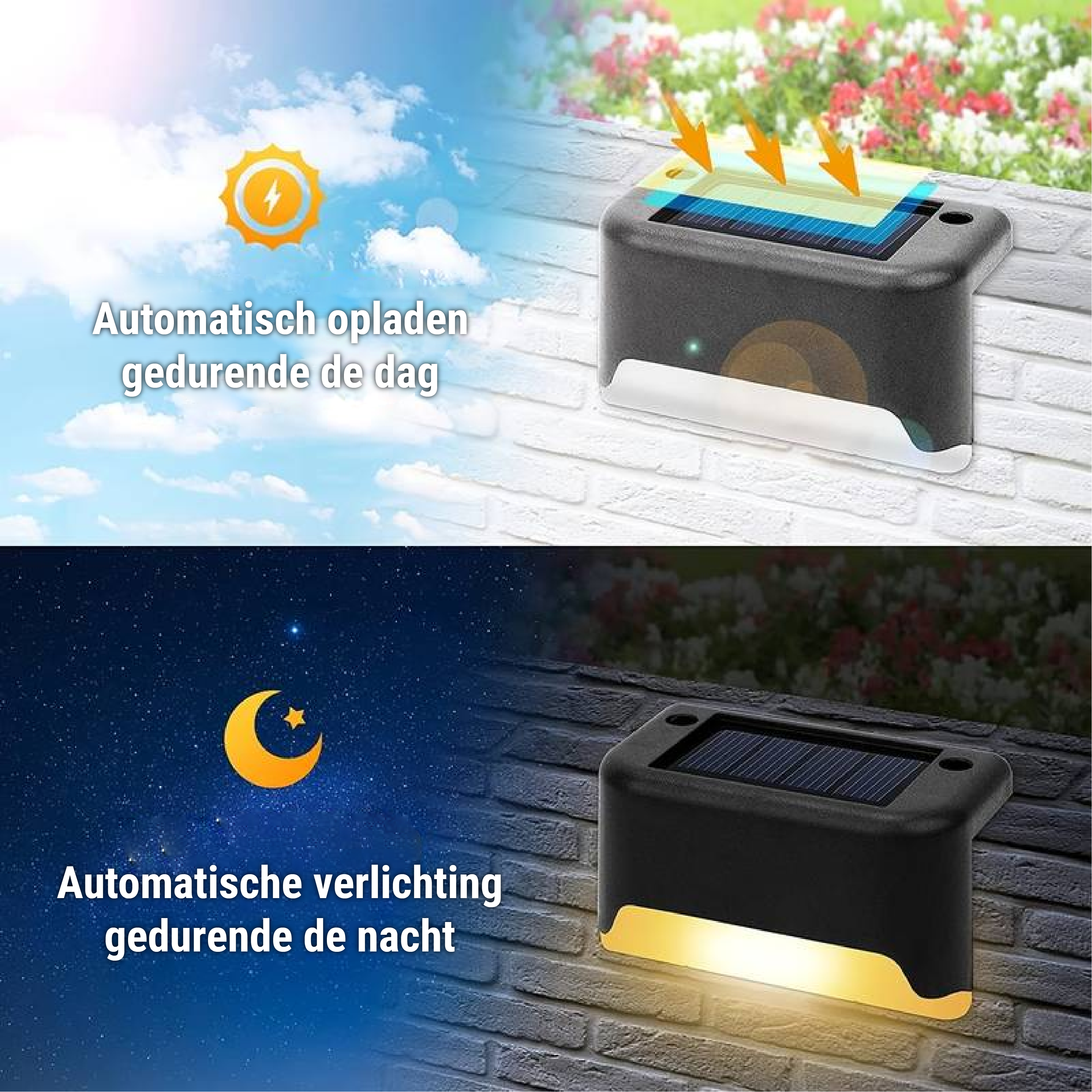 Kabellose Solar-Wandleuchten | Für draußen gemacht