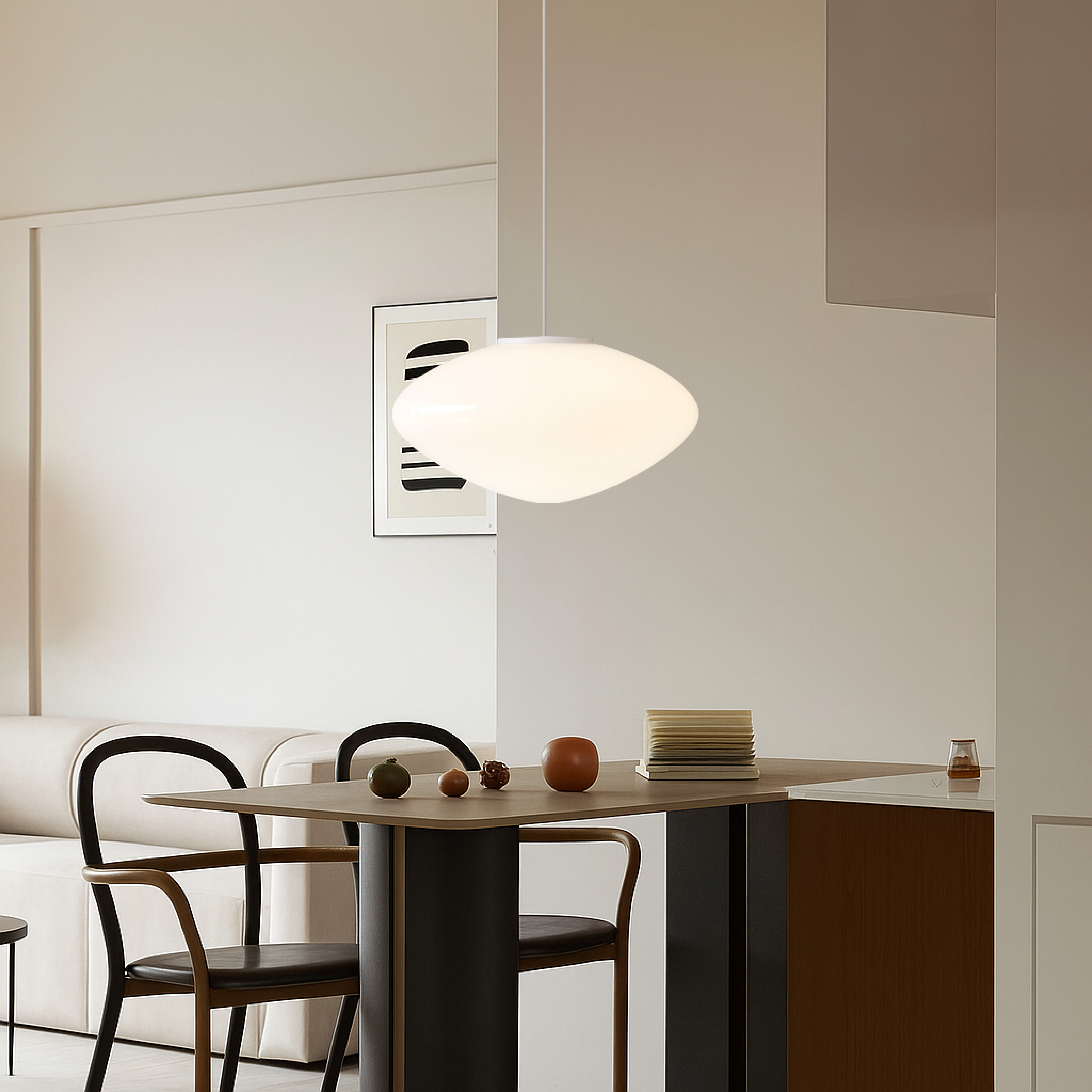 Solira | Organische Glas-Pendelleuchte
