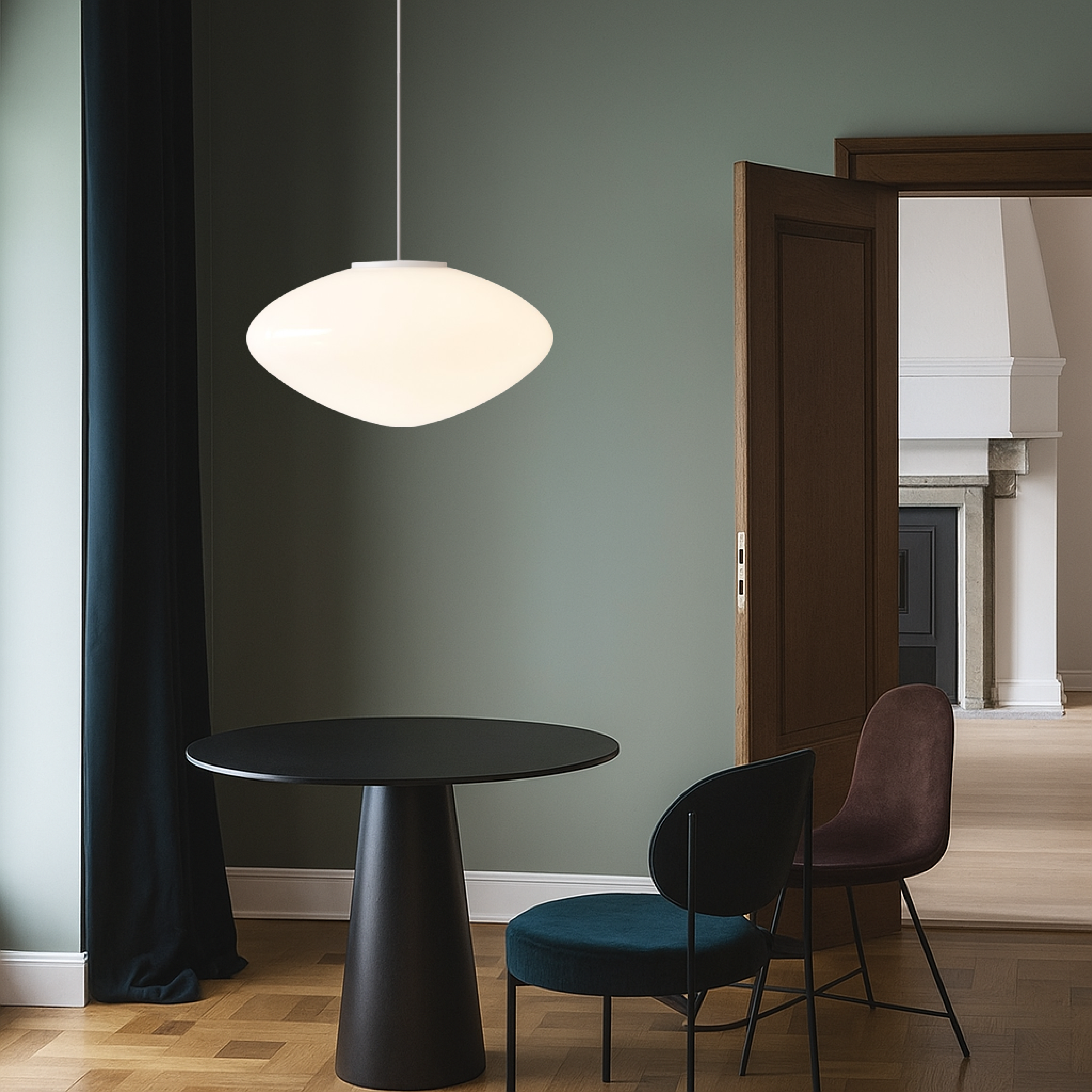 Solira | Organische Glas-Pendelleuchte