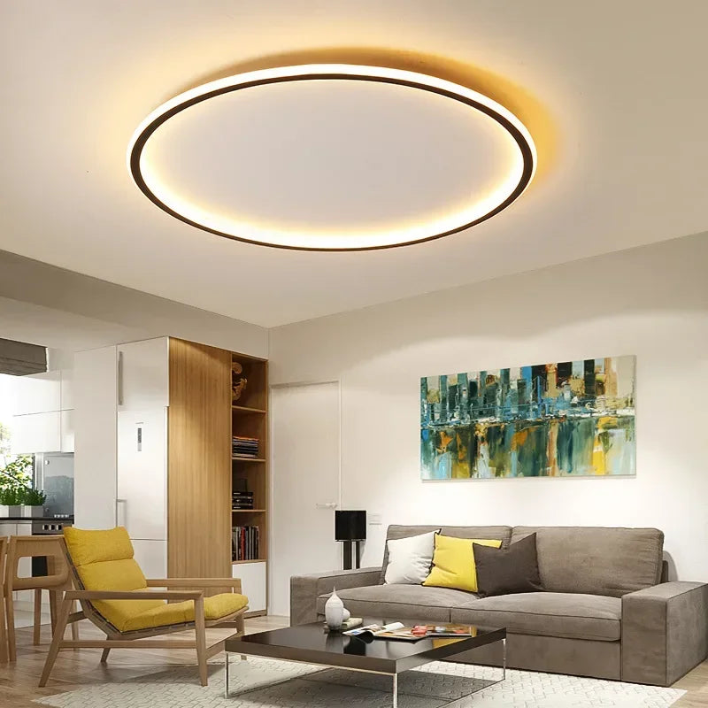 Runde LED-Deckenleuchte | Skandinavisches Design