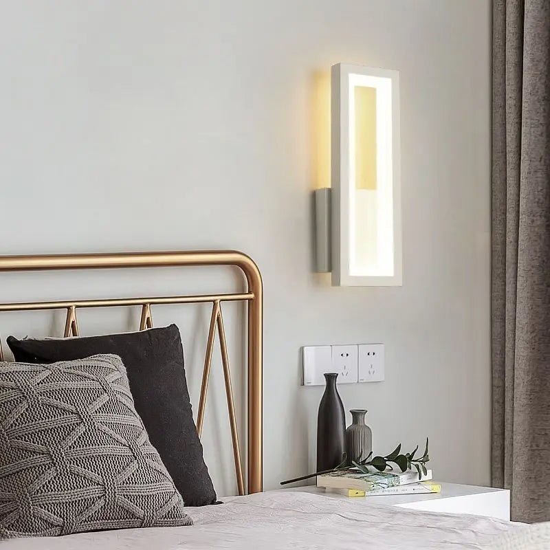 Linea | Minimalistische LED Wandleuchte Rechteckig