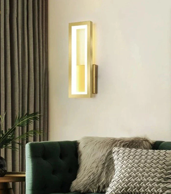 Linea | Minimalistische LED Wandleuchte Rechteckig