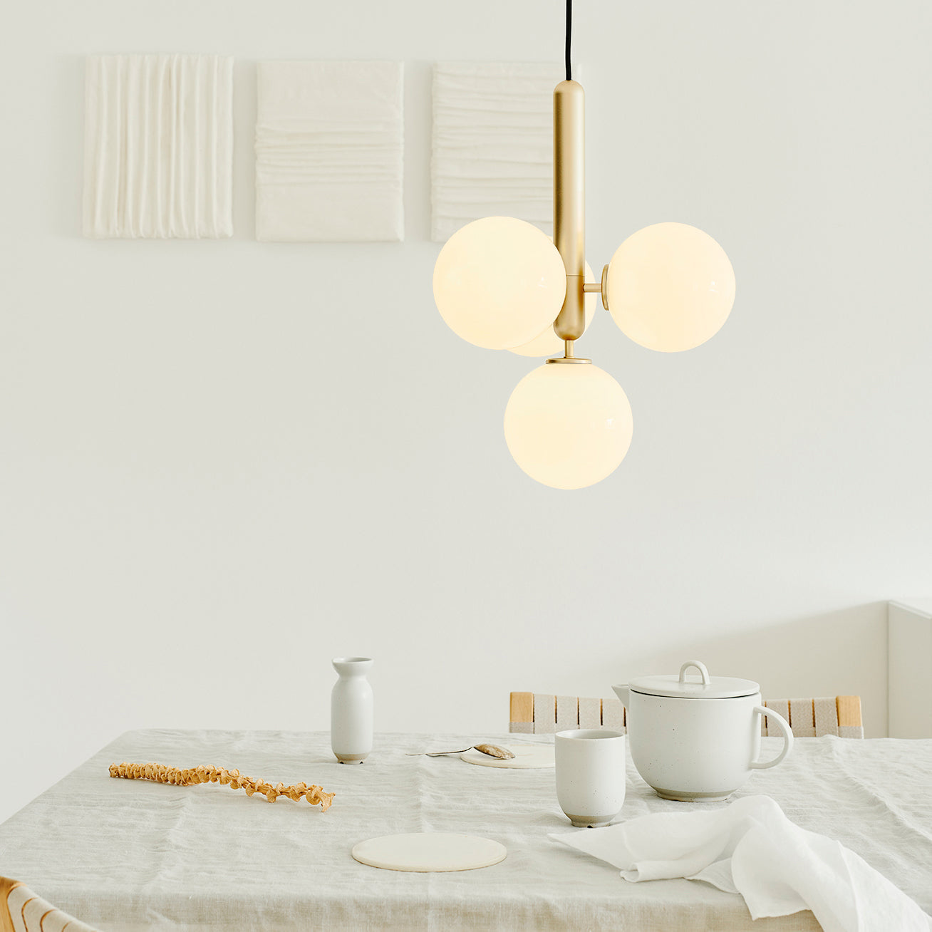 Lora | Moderne Glas-Hängelampe Kugelform Design