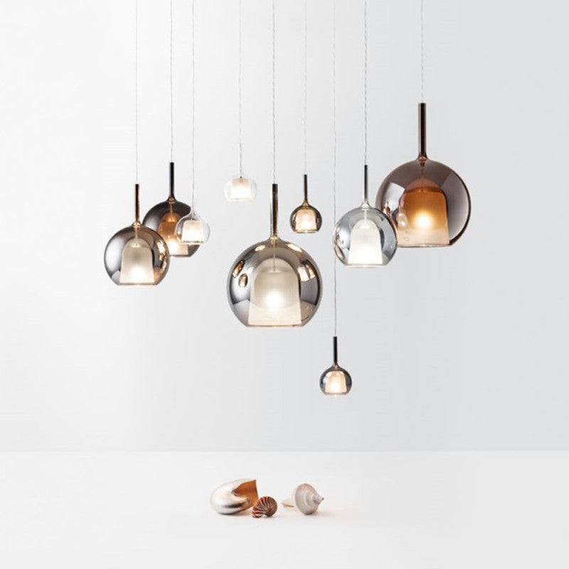 Lunovia | Pendelleuchte mit Glaskugel-Cluster