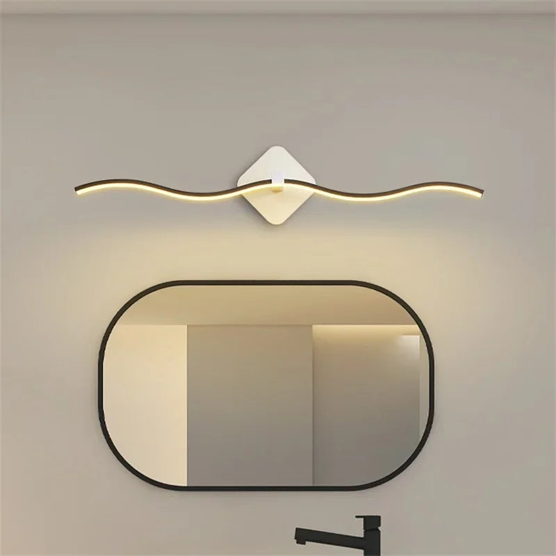 Aurora | Moderne LED Wandleuchte Minimalistisch Schwarz Gold