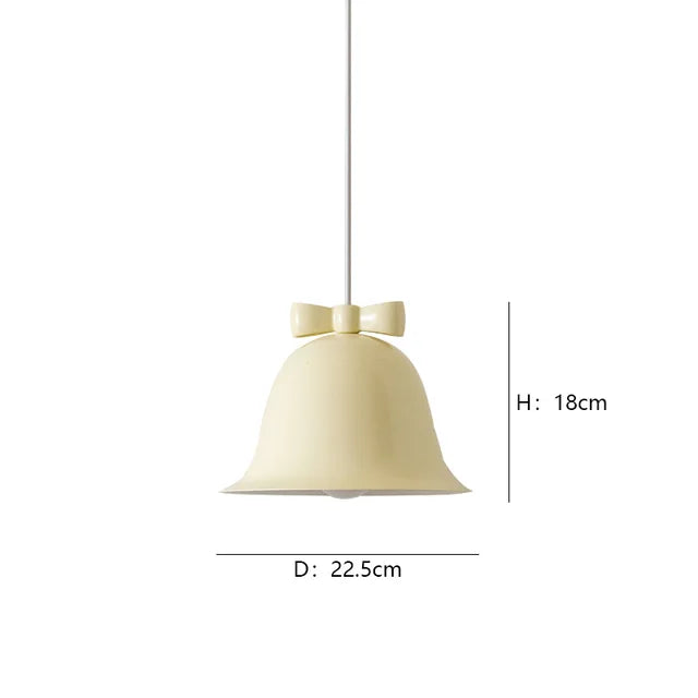 Bellora | Pendelleuchte im Glockendesign mit Schleife