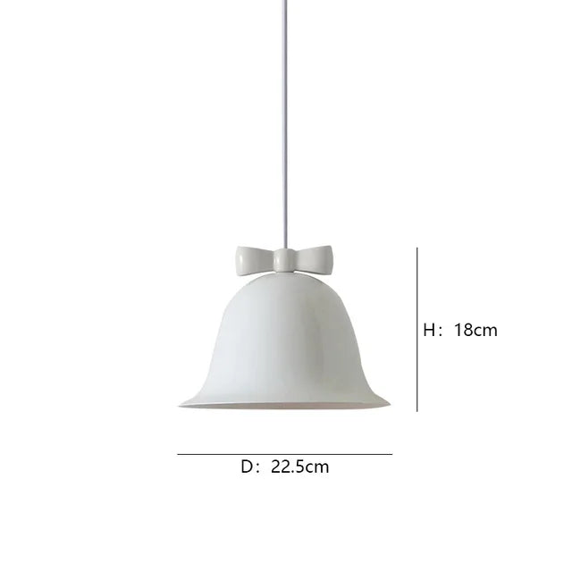 Bellora | Pendelleuchte im Glockendesign mit Schleife