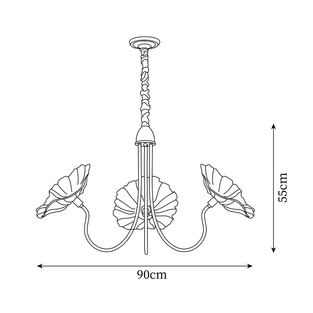 Rosalia – LED Deckenlampe in Blumenform