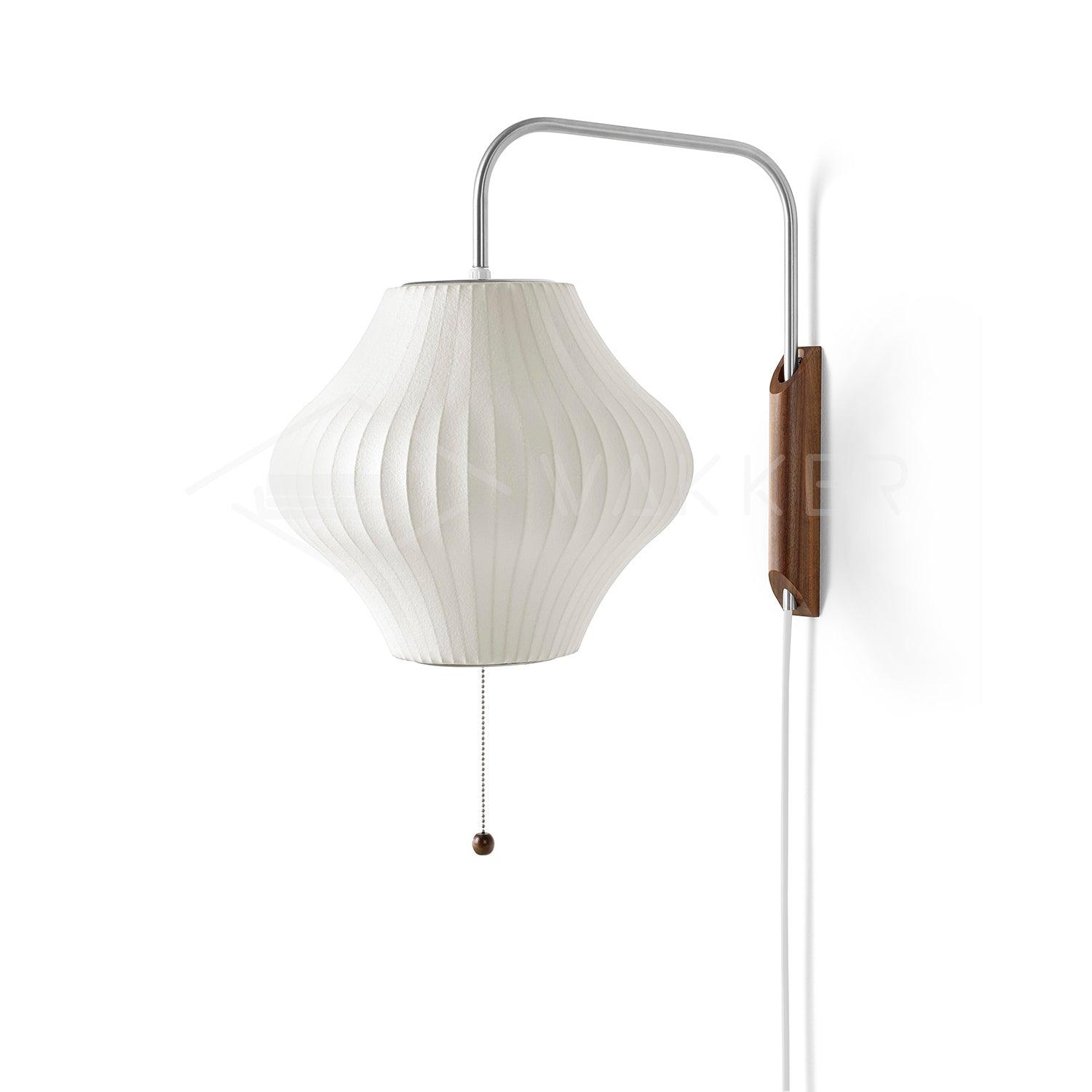 Eryvia | Stoff Oval Wandleuchte