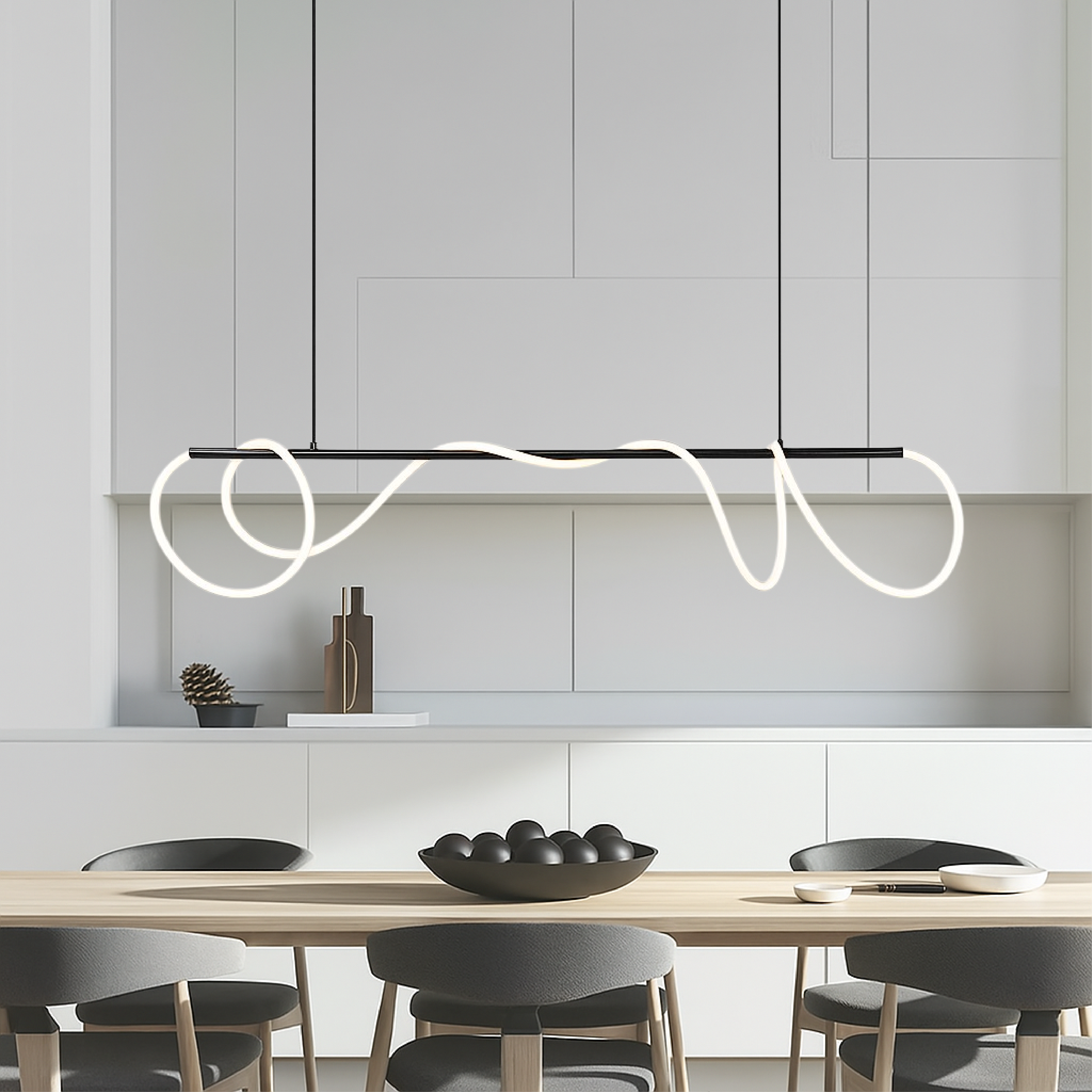 Lyvora | LED Deckenleuchte im Wellen-Design