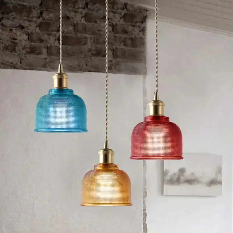 Ambera | Pendelleuchte im Strukturglas-Design