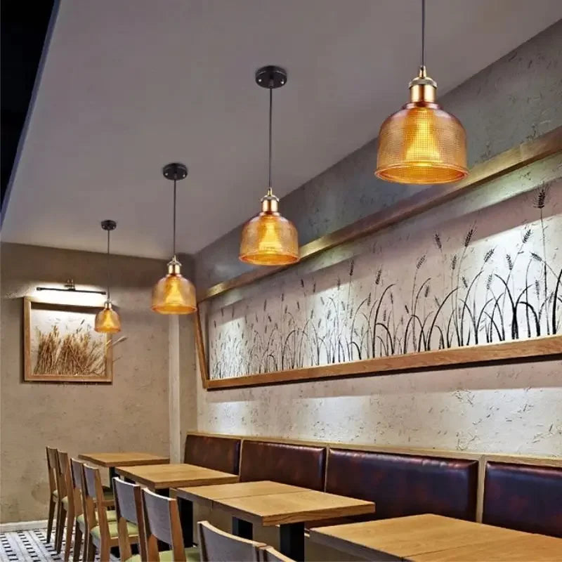Ambera | Pendelleuchte im Strukturglas-Design