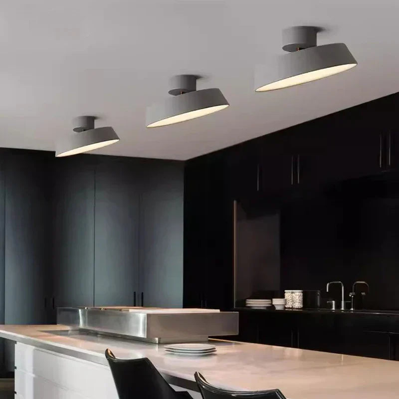 Nordisch | Schlichte Runde LED Lampe Decke