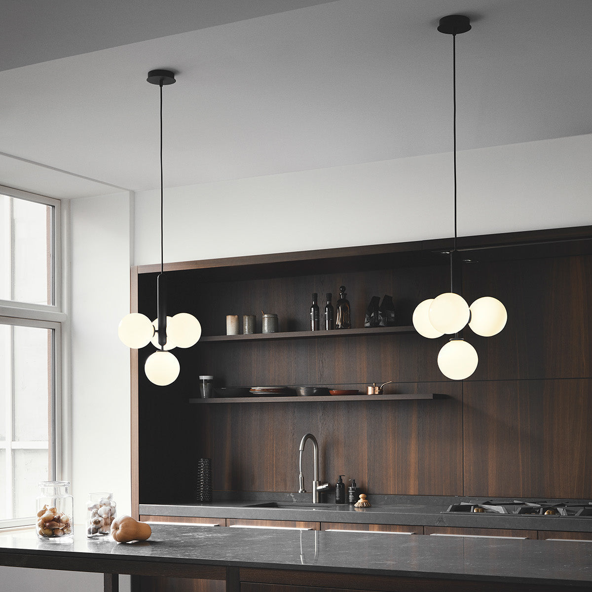 Lora | Moderne Glas-Hängelampe Kugelform Design