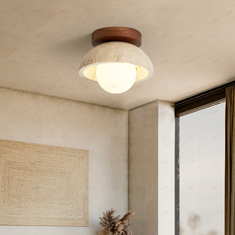 Boho | Travertin Naturstein LED Wandleuchte