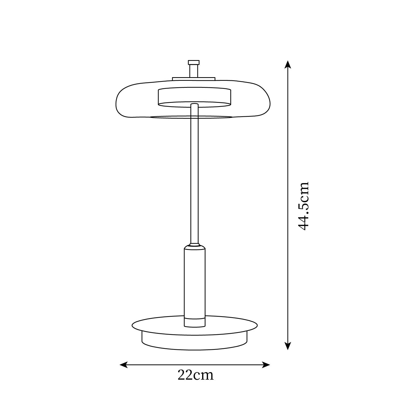 Lumisol | Tischleuchte mit Glas und Holz