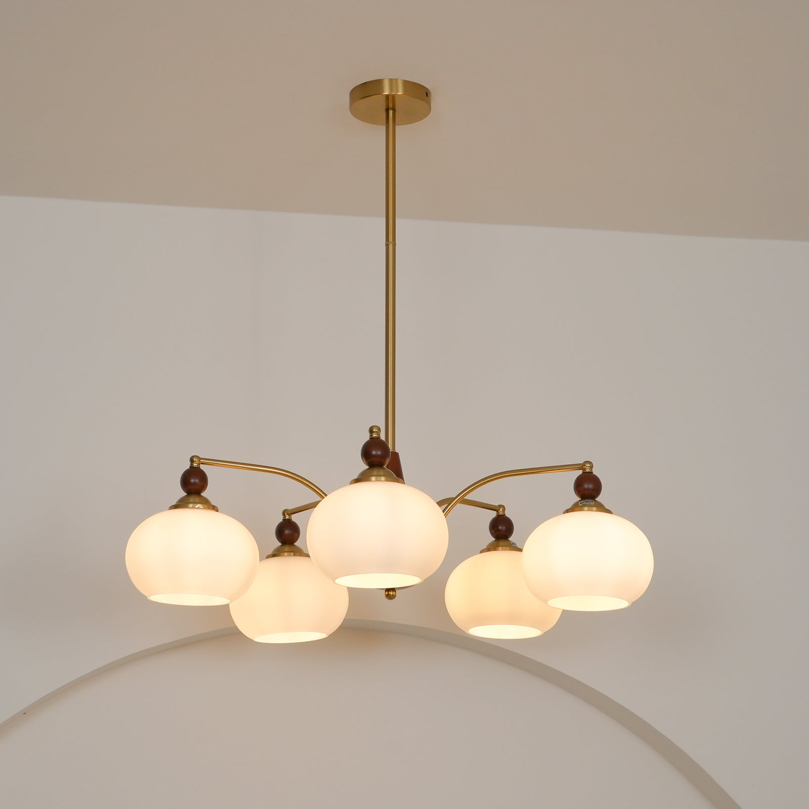 Clavira | Vintage-Deckenleuchte mit Opalglas