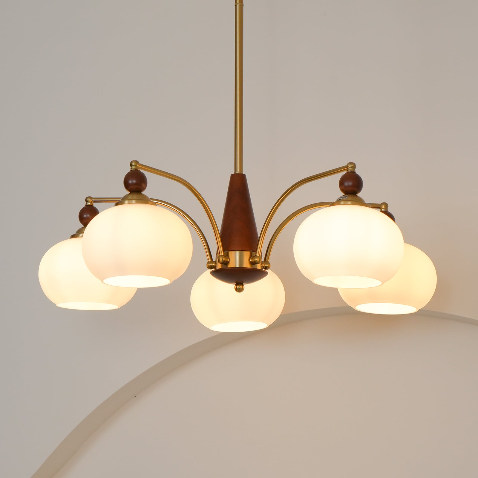 Clavira | Vintage-Deckenleuchte mit Opalglas