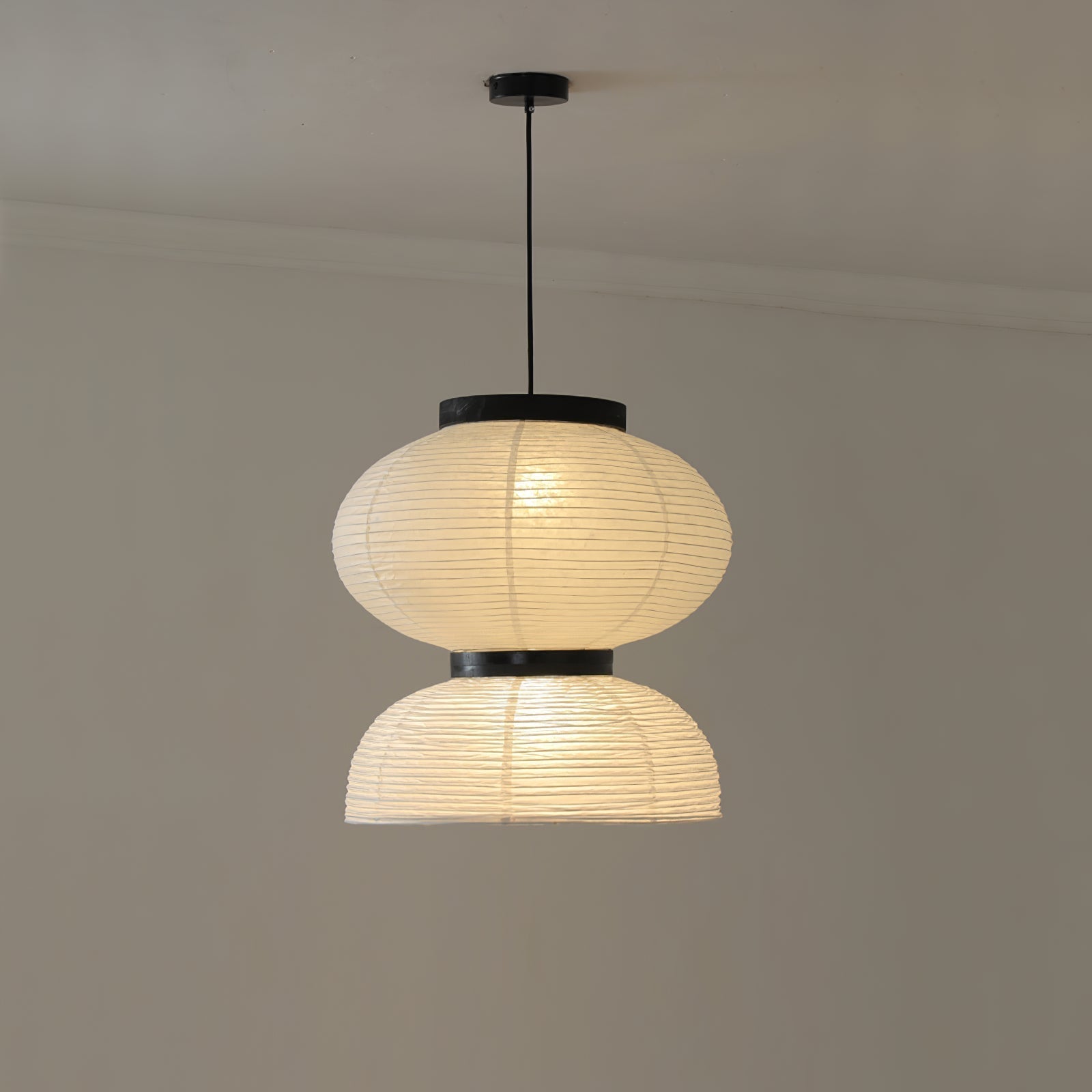 Japandi | Papier Hängeleuchte Deckenlampe