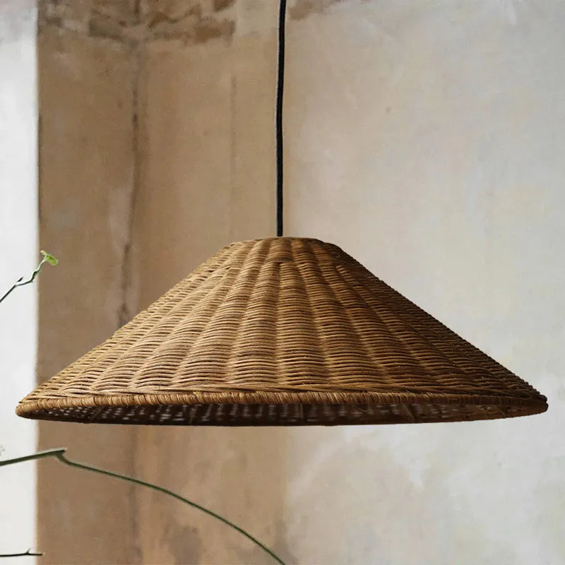 Ravena | Pendelleuchte im Rattandesign