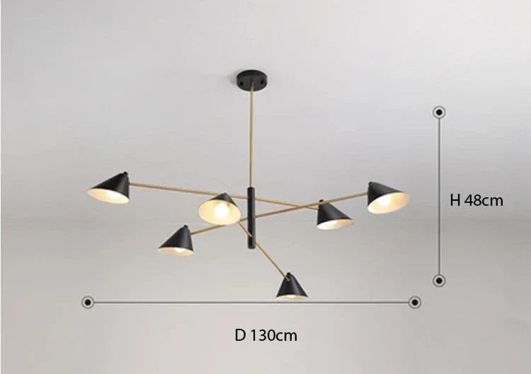 SkandiArt | Metall LED Pendelleuchte Esszimmerlampe