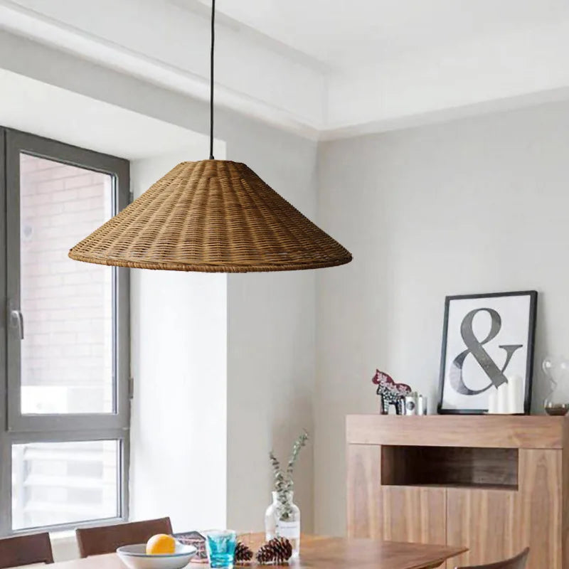 Ravena | Pendelleuchte im Rattandesign