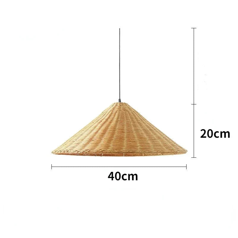 Ravena | Pendelleuchte im Rattandesign