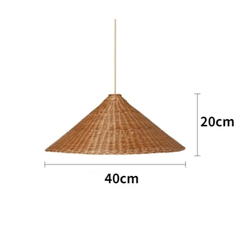 Ravena | Pendelleuchte im Rattandesign