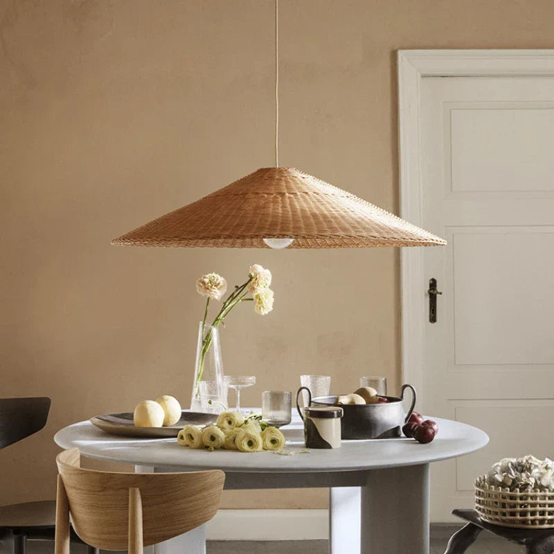 Ravena | Pendelleuchte im Rattandesign